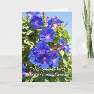 Blommigt Personlig 65e Bröllop-årsdag Kort