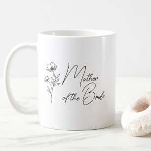 Blommigt Personlig Budens mamma Groom Kaffemugg