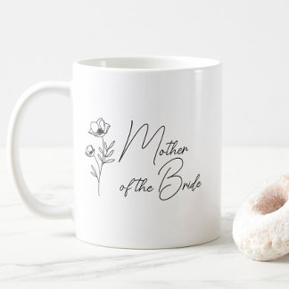 Blommigt Personlig Budens mamma Groom Kaffemugg
