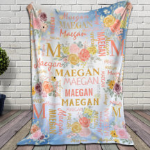 Blommigt Personlig Collage Namn