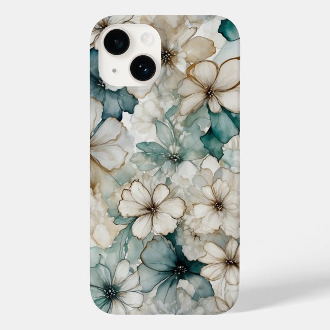 Blommigt Phone Case Tapet (Baksida)