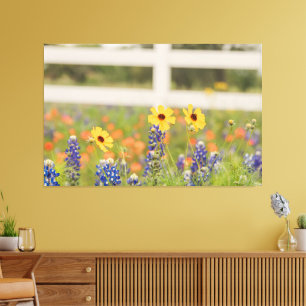Blommigt Photo Decor från Texas Backe Land Canvastryck