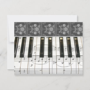 Blommigt Piano Tangentbord