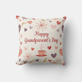 Blommigt Pillow för farmors dag Kudde