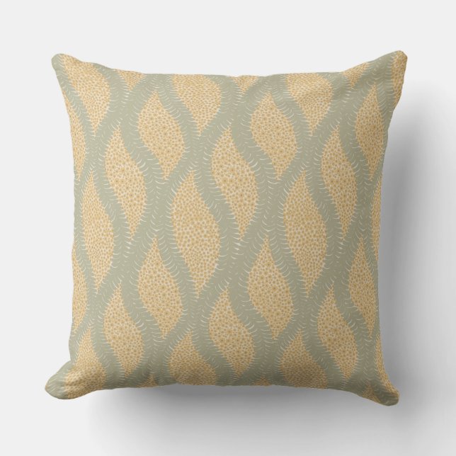 Blommigt Pillow i Benjamin Moore Färg Kudde (Framsida)