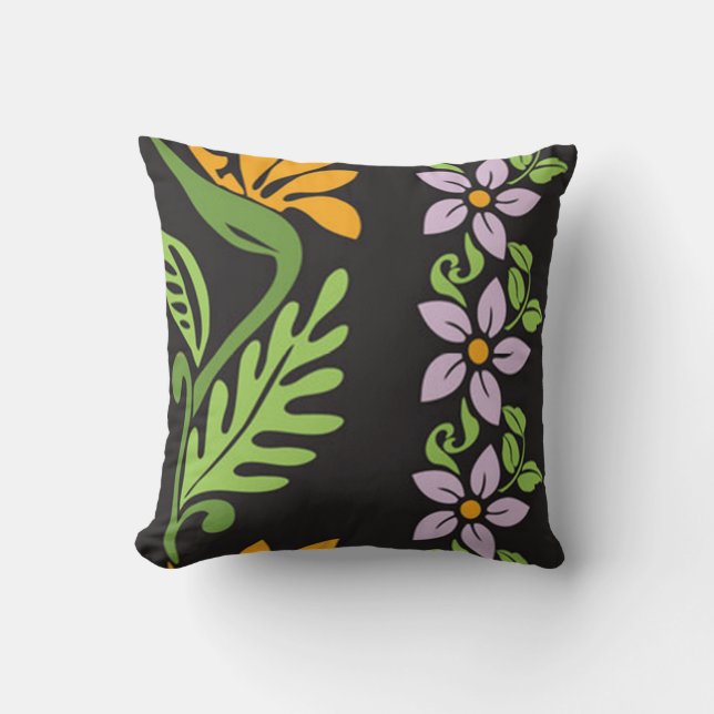 Blommigt Pillow Kudde (Framsida)