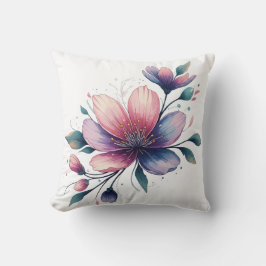 Blommigt Pillow Kudde