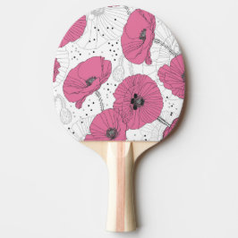 Blommigt Ping Pong Paddle Pingisracket