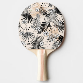 Blommigt Ping Pong Paddle Pingisracket