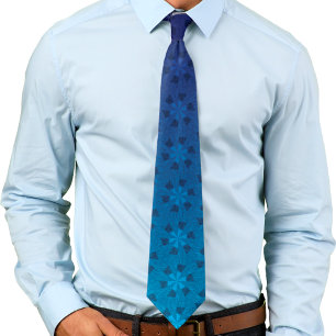 Blommigt Pinjul Mönster Blue Gradient Ombre Slips