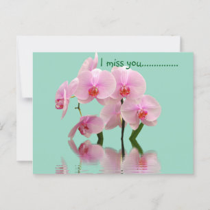 Blommigt pinkie vykort