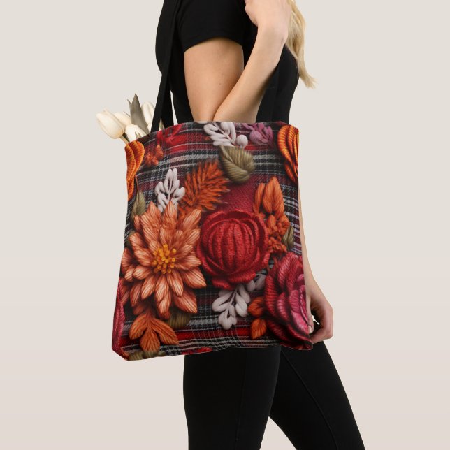 Blommigt Play Tote Tygkasse (Närbild)
