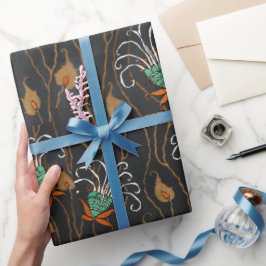 Blommigt pochoir mönster oriental stil Samarkande Presentpapper