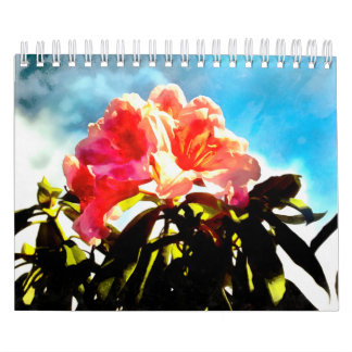 Blommigt Polaroidoment 12-månaders kalender
