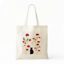 Blommigt Poppy Cute Kattunge