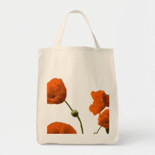 Blommigt Poppy Flower Bridesmaid Bröllop Gift Favo Tygkasse