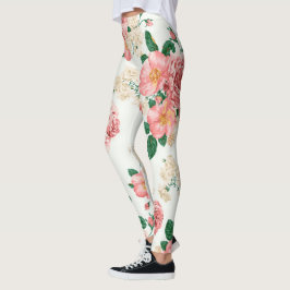 Blommigt populärt leggings