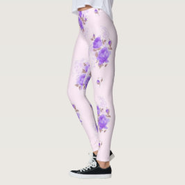 Blommigt populärt leggings