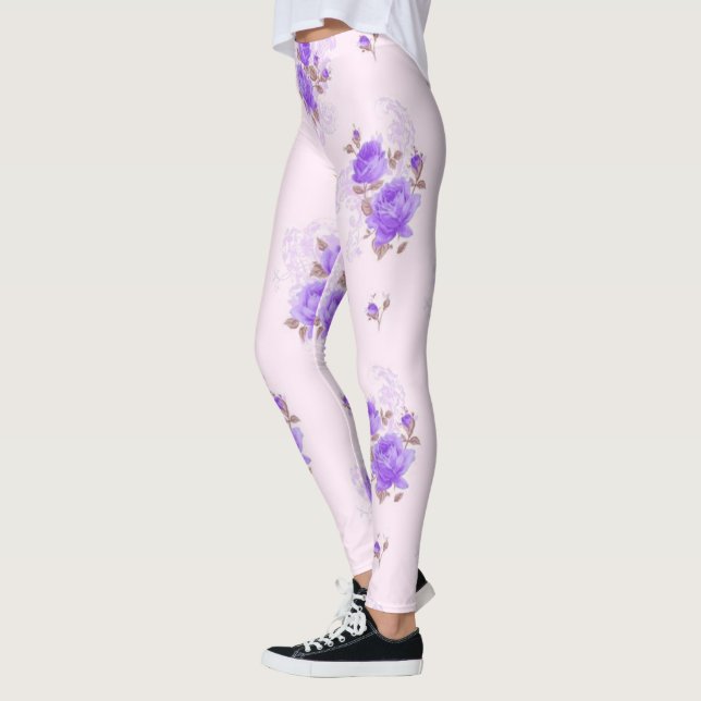 Blommigt populärt leggings (Vänster)