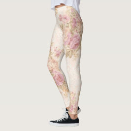 Blommigt populärt leggings