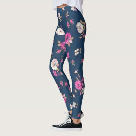 Blommigt populärt leggings
