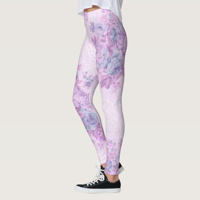 Blommigt populärt leggings (Vänster)