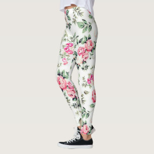 Blommigt populärt leggings