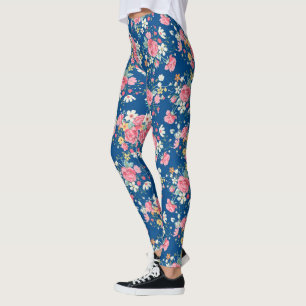 Blommigt populärt leggings