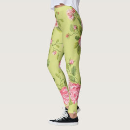 Blommigt populärt leggings