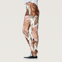 Blommigt populärt leggings