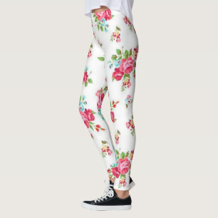 Blommigt populärt leggings