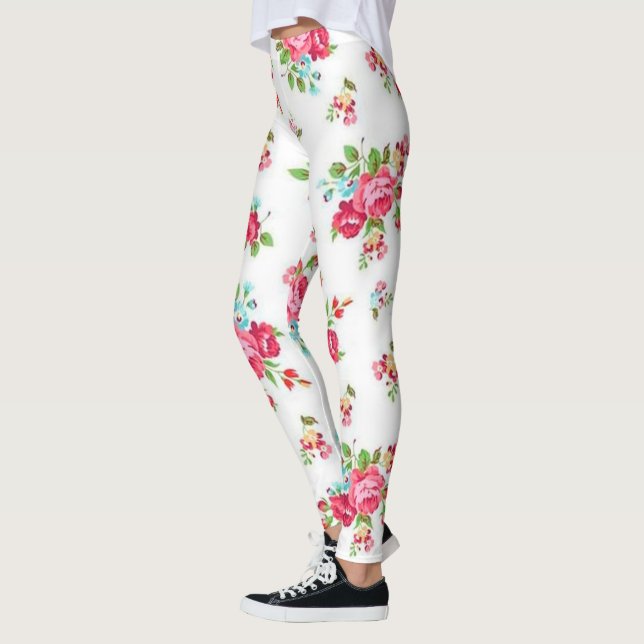 Blommigt populärt leggings (Vänster)