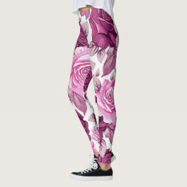 Blommigt populärt leggings