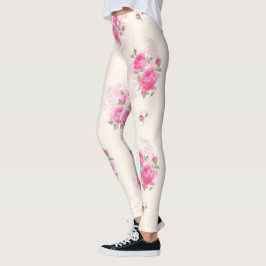Blommigt populärt leggings