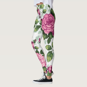 Blommigt populärt leggings