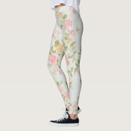 Blommigt populärt leggings