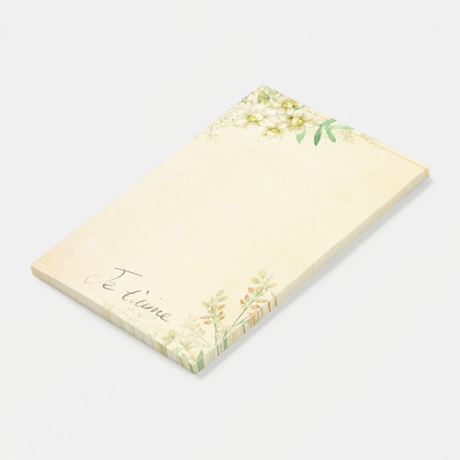 Blommigt Post-it Block (Vinklad)
