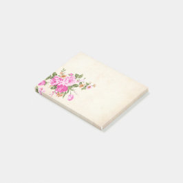 Blommigt Post-it Block