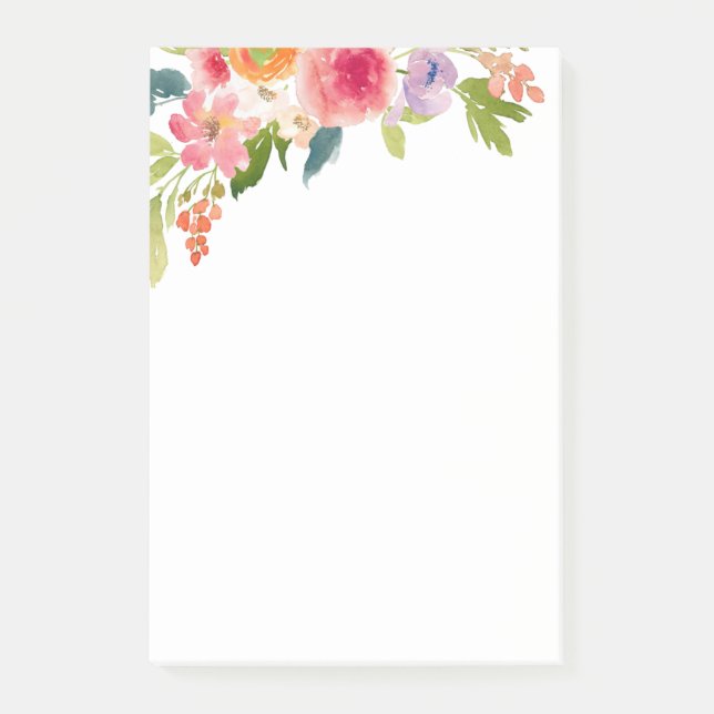 Blommigt Post-it Block (Framsida)
