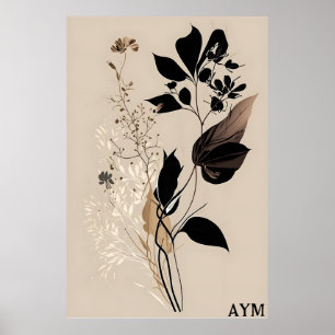 Blommigt Poster