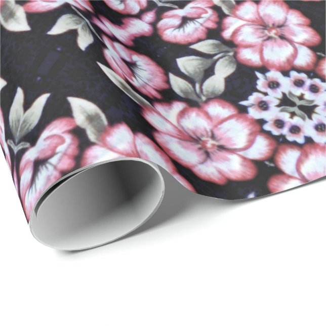 Blommigt Presentpapper (Rullad Hörn)