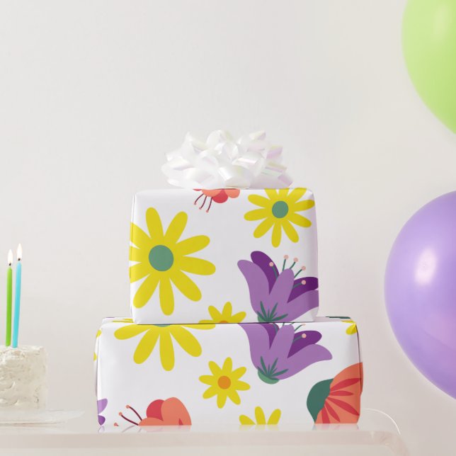 Blommigt Presentpapper (Festgåvor)