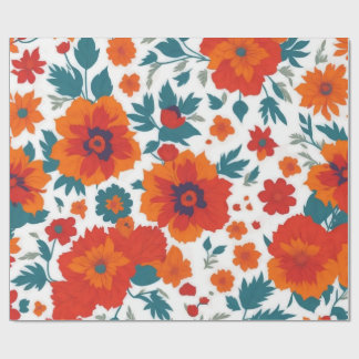 Blommigt presentpapper