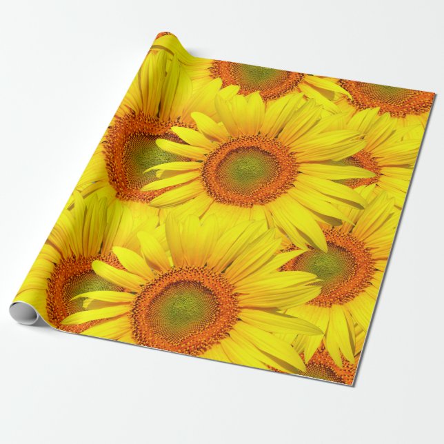 Blommigt Presentpapper (Utrullad)