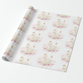  Blommigt Princess Baby Shower Birthday Presentpapper