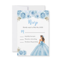 Blommigt Princess i Light Blue Dress