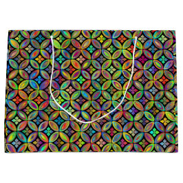 Blommigt prismatisk flerFärgads gift-säck