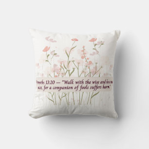 Blommigt Proverbs Dekorativ kudde
