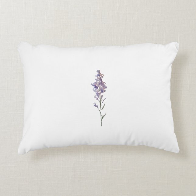 Blommigt Prydnadskudde (Framsidan)