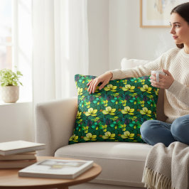 Blommigt Prydnadskudde